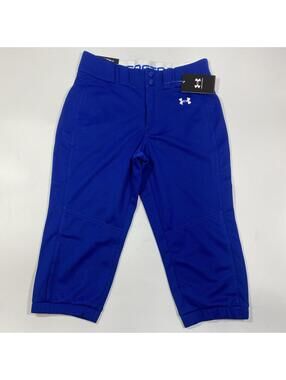 Under Armour Women's Small Blue Utility Softball Pants Cropped NWT 1375665-400